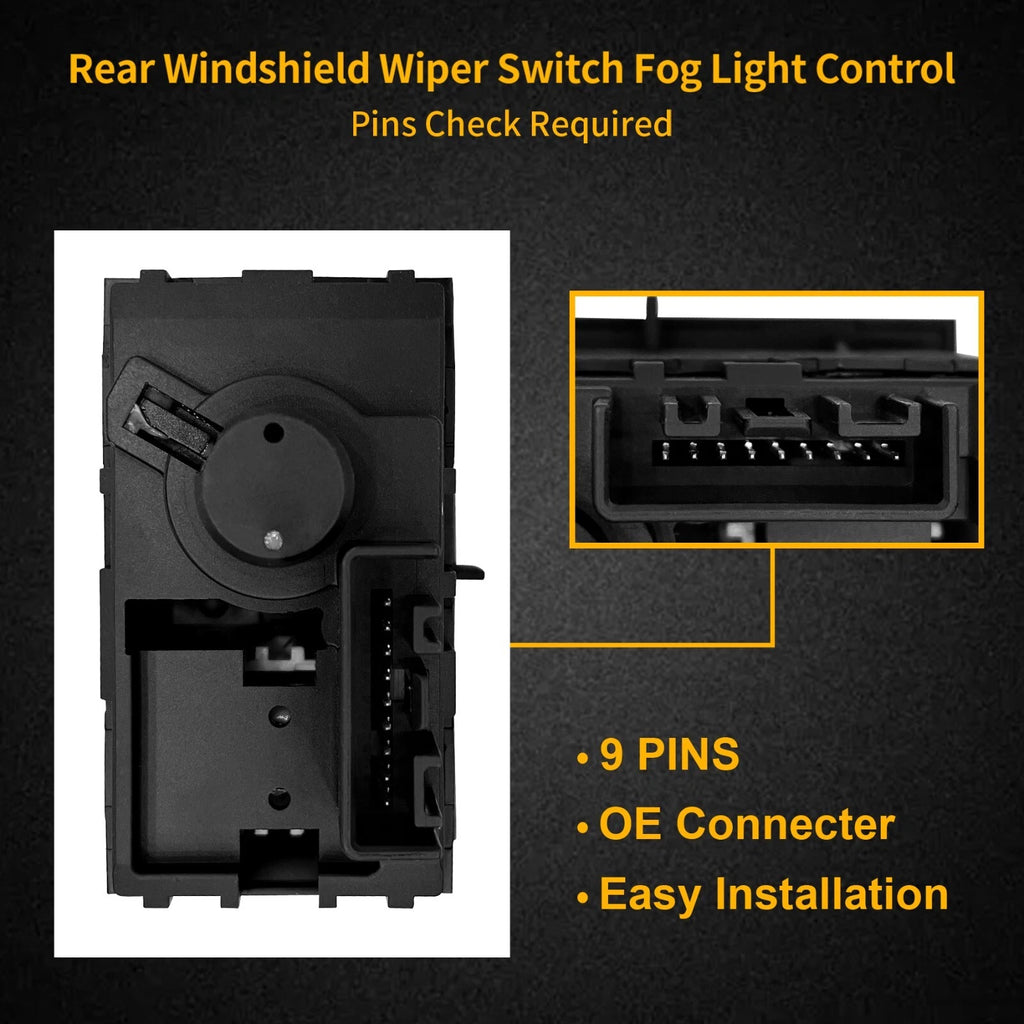 Rear Wiper Switch for Chevy Silverado GMC Sierra Yukon (2003-2006)