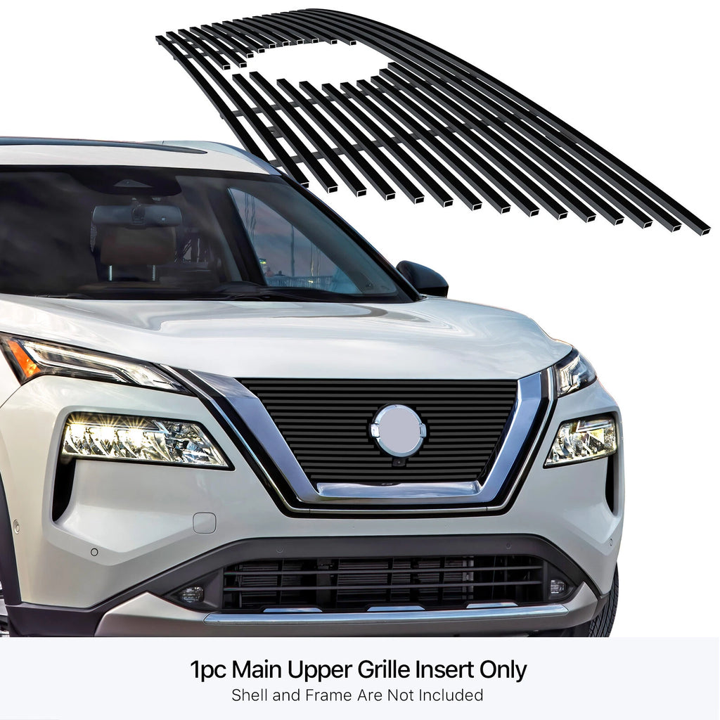 Stainless Steel Black Billet Grille Insert for Nissan Rogue (2021–2023)