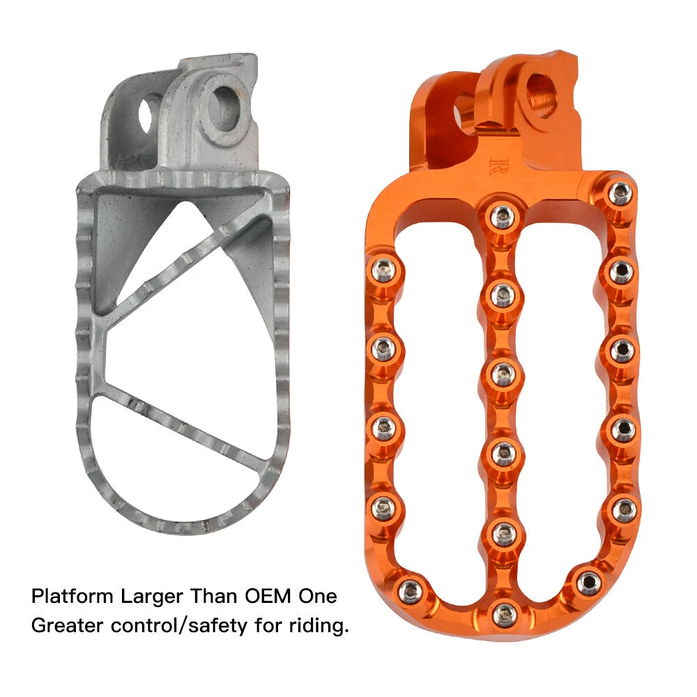 Set of 2 Wide Foot Pegs for KTM 1290 Super Adventure R S T (2015–2023)