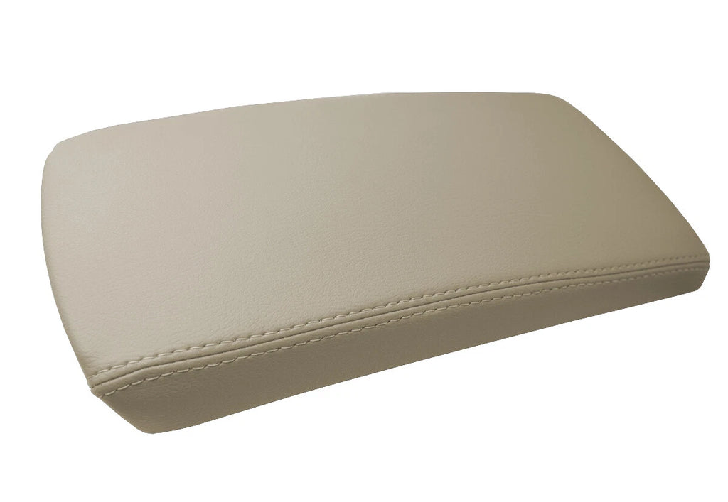 Leather Console Lid Pull Over Cover for Nissan Altima (2007–2012) Beige
