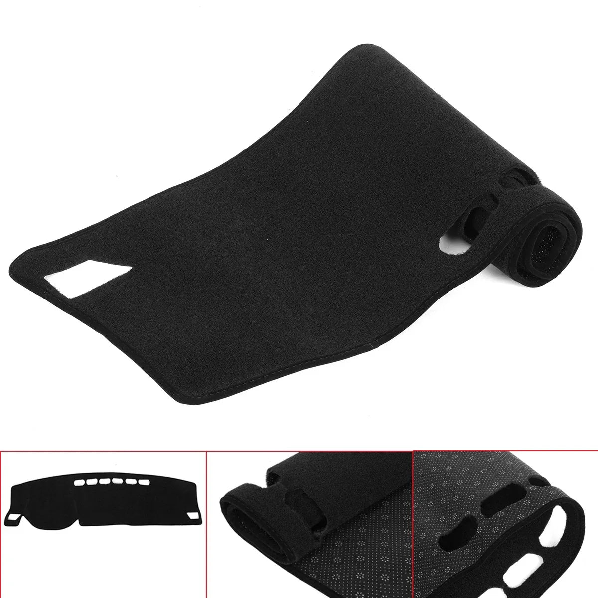 Black Dashboard Pad Dash Cover Mat Anti-Slip for Haval Jolion (2021–2022)