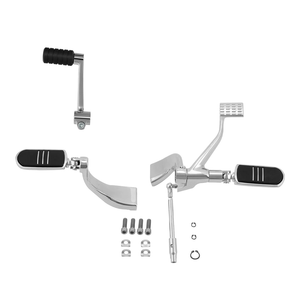 Chrome Mid-Control Shifter Lever Pegs Kit for Harley Sportster XL (2014–2022)