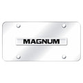 Chrome Name on Chrome License Plate - Officially Licensed for Dodge Magnum