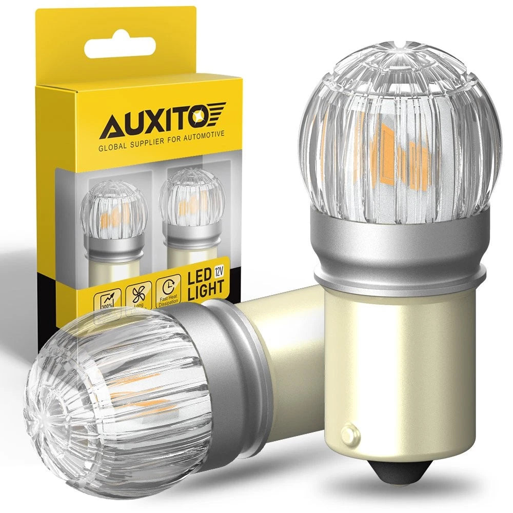 2X 1156 BA15S P21W 7506 LED Turn Signal Light Bulbs for Universal
