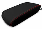 Console Lid Pull Over Cover Leather for Toyota 4Runner (2010–2019) Red Stitch