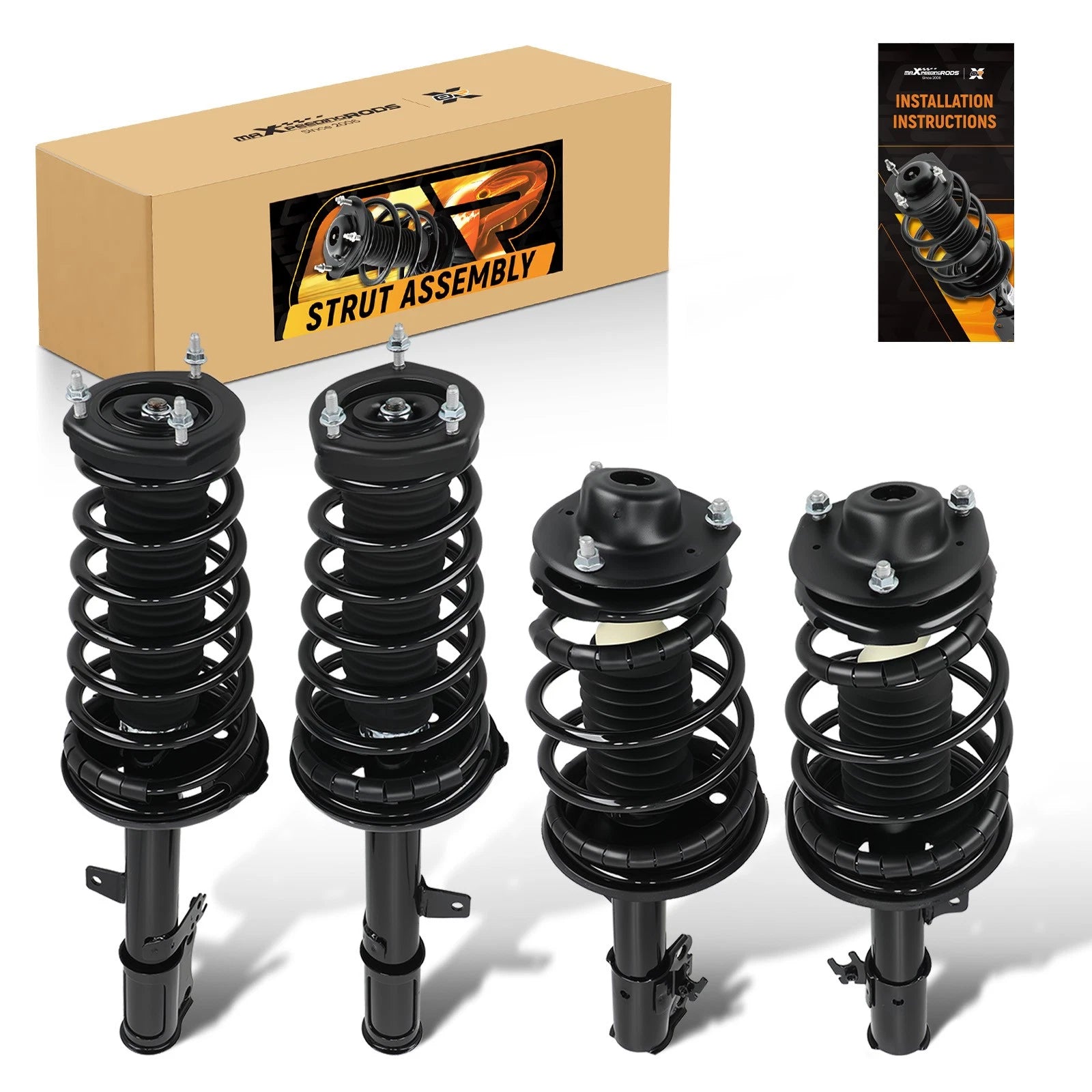Set of 4 Complete Strut Coil Springs for Toyota Solara (1999–2003)