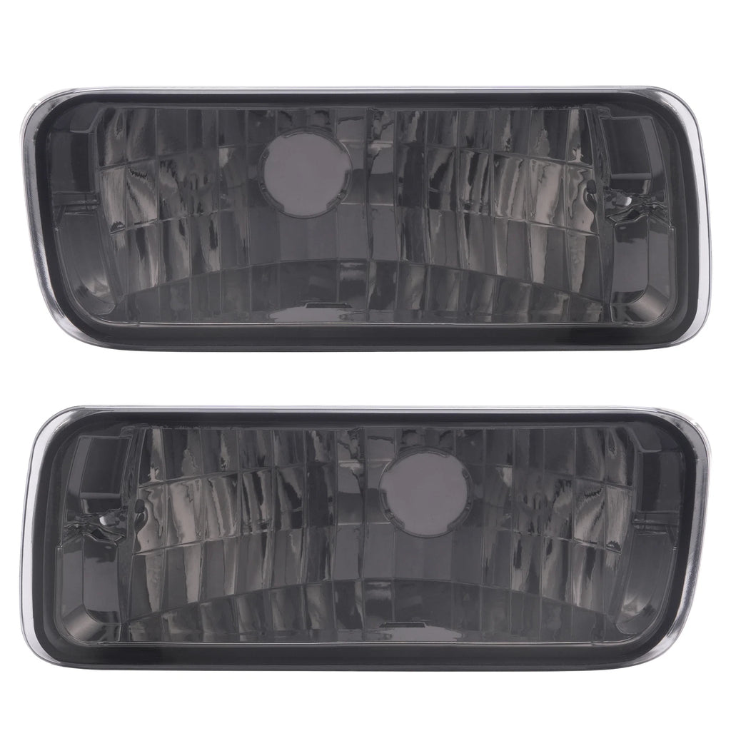 Turn Signal Light Set of 2 for Chevy Camaro Z28 (1985–1992) Smoked Black Lens