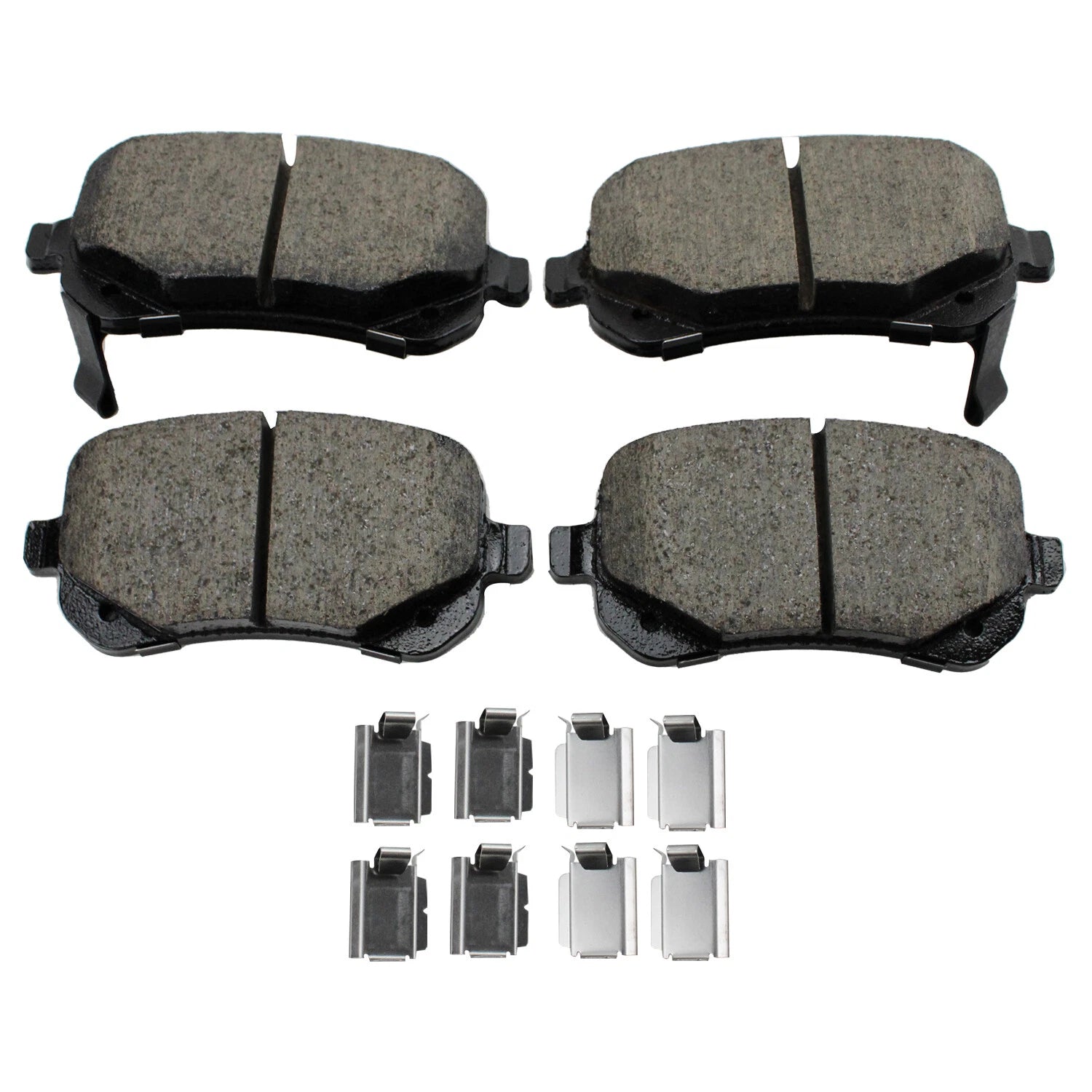 Set of 4 Akebono ProACT Rear Ceramic Brake Pads for Town & Country (2008–2016)