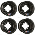 Set of 2 DWT Black A5 8" Wheels Rims for Kawasaki KFX90 (Fits Stock Tires)