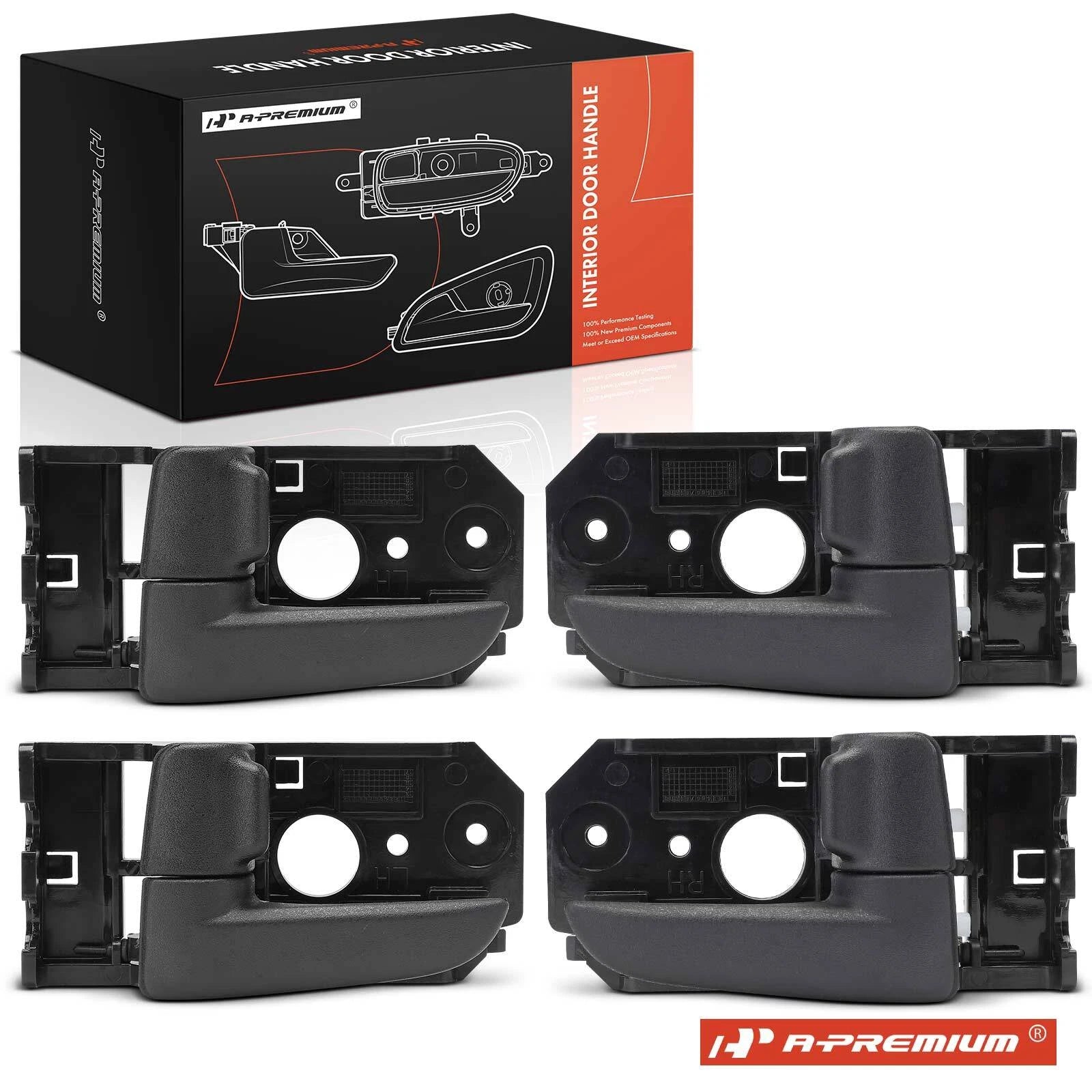 Set of 4 Interior Door Handles for Kia Spectra (2004–2009)