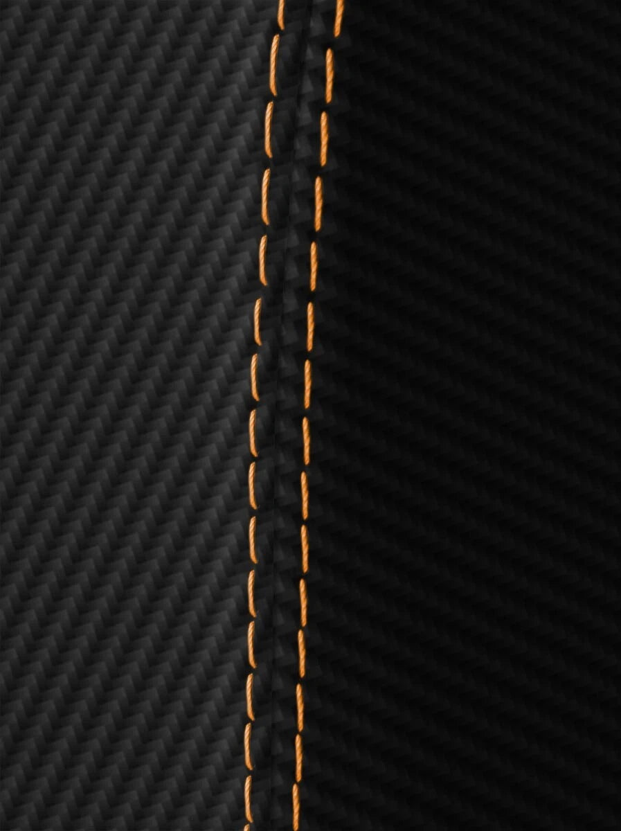 Manual Shift Boot for Ford Mustang (2015–2020) Carbon Fiber Orange Stitch