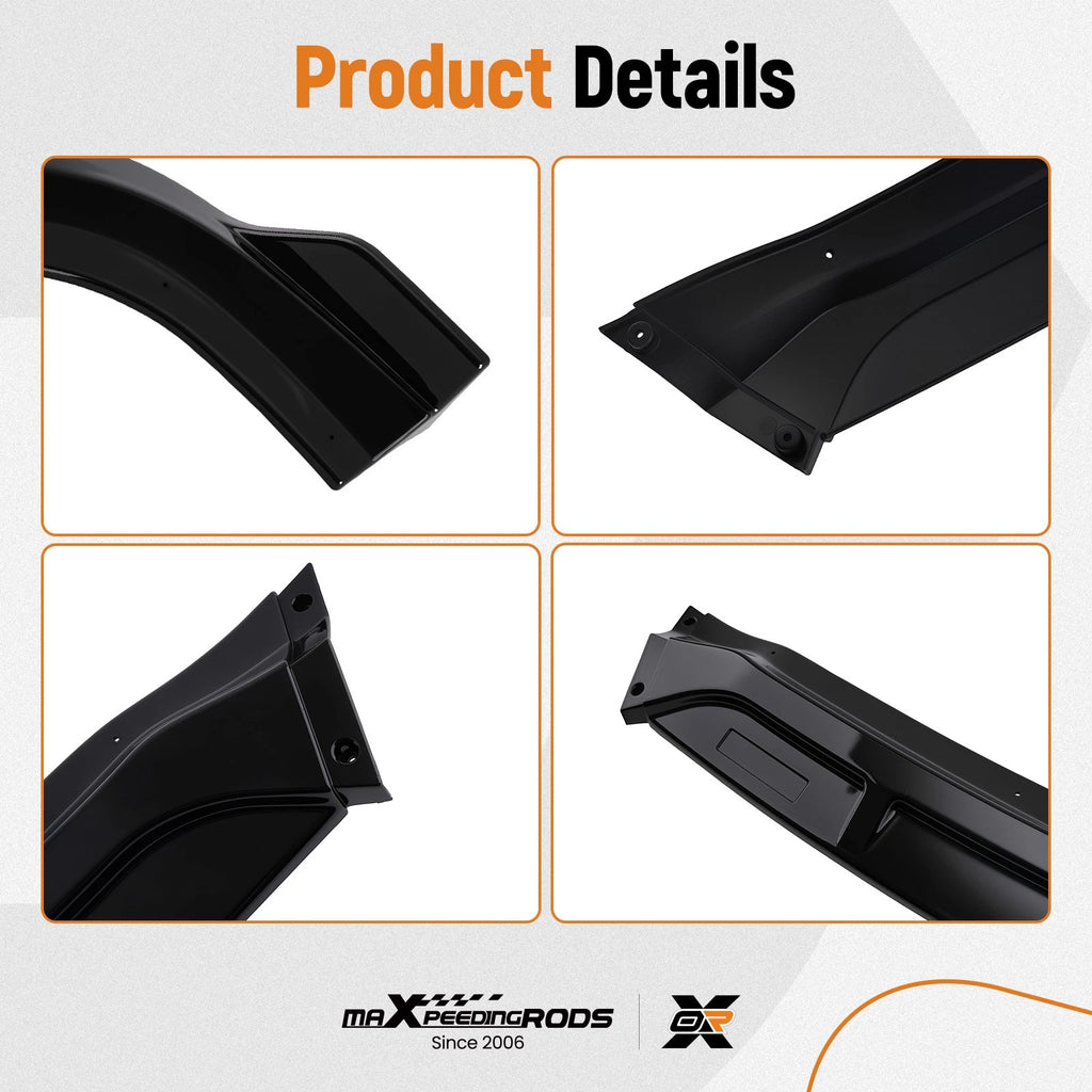 Front Lip Spoiler for Mercedes Benz W204 C-Class Sedan (2008–2014) Gloss Black
