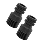 Set of 2 Garden Hose Connectors for G12 Male Thread Faucet Adapter