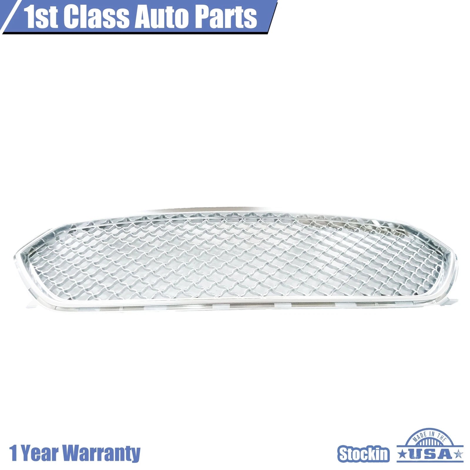 Front Upper Grille for Ford Taurus (2013-2019) Pearl Nickel