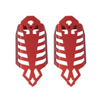 Universal Fork Dust Shock Absorber Spring Covers for Motorcycle ATV Red