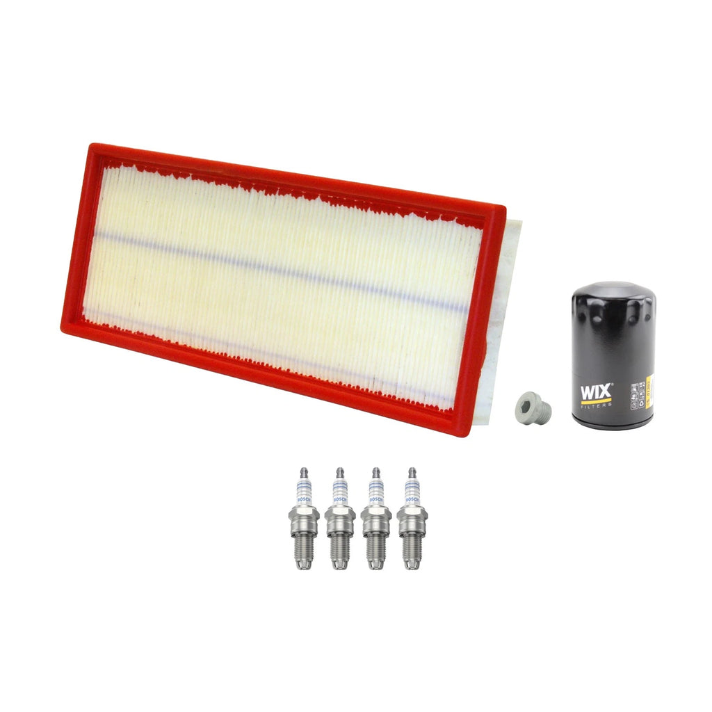 Wix Engine Air Oil Filters & Bosch Spark Plugs Kit for Audi 90 (1984–1991)