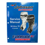 Evinrude Johnson Outboards Service Manual 520208 for 50-70 3-Cylinder (1997)