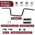 Handlebar with Grips End Guards for Honda Foreman 500 TRX500FM TRX500FE (2005–2007)