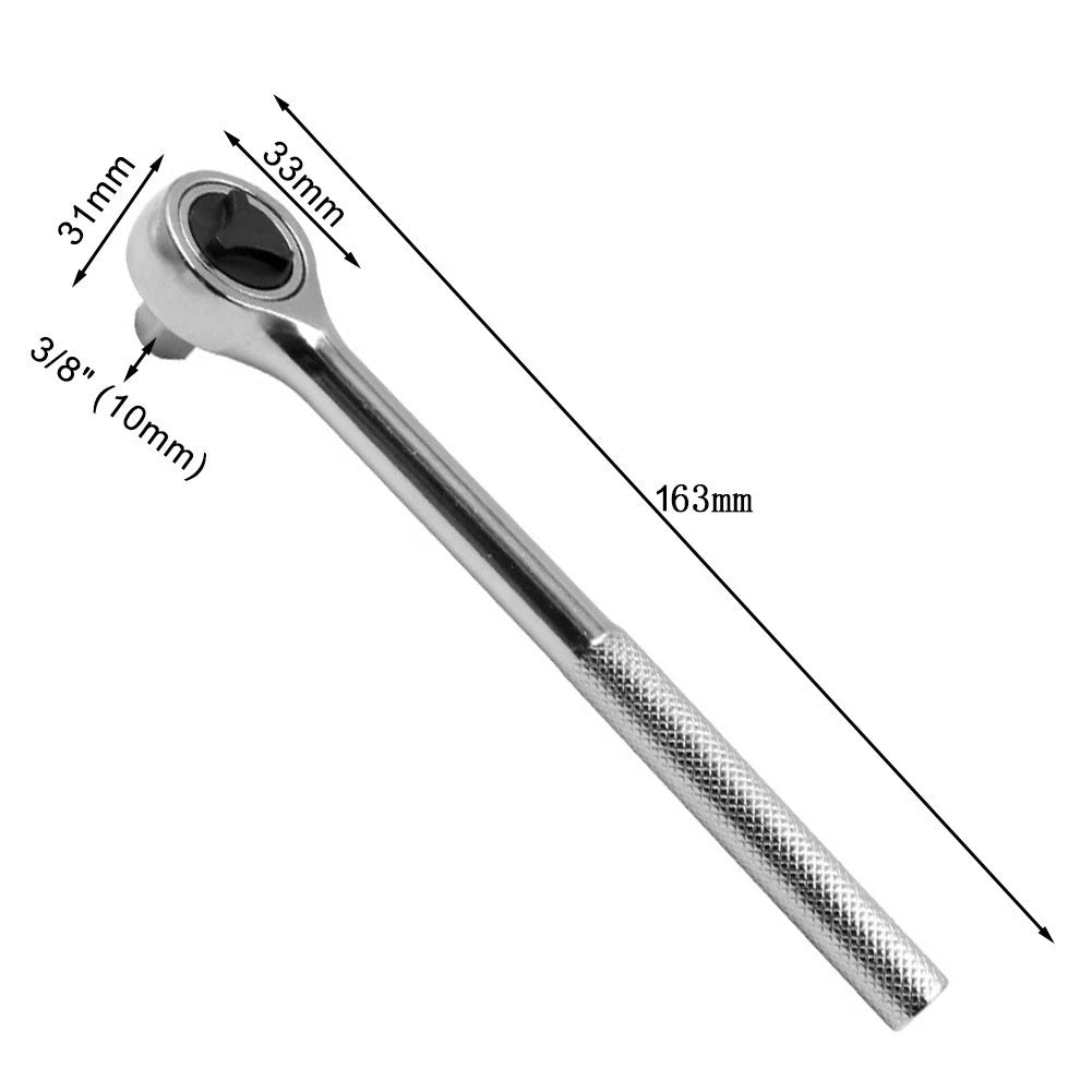 3/8 Inch High Torque Ratchet Wrench with 40 Tooth Mechanism for Automotive