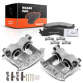 6X Front Brake Calipers with Brake Pads for Ford F-250 E-250 (1992–2014)