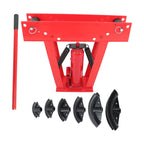 12 Ton Manual Hydraulic Pipe Bender for Exhaust Tube with 6 Dies
