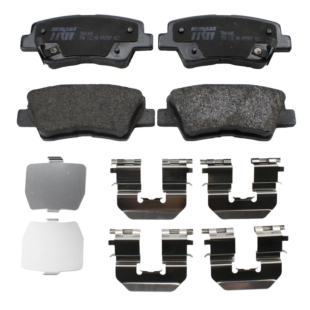 TRW Pro Rear Low-Met Brake Pads with Clips for Hyundai Azera Sonata (2006–2019)