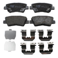 TRW Pro Rear Low-Met Brake Pads with Clips for Hyundai Azera Sonata (2006–2019)