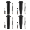 Denso 4 Iridium TT Spark Plugs & Coil Boots Kit for Mazda 3 (2004–2009)