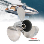 Stainless Steel Propeller for Yamaha Outboard 20-30HP (10 Spline, 9 7/8 x 10 1/2")