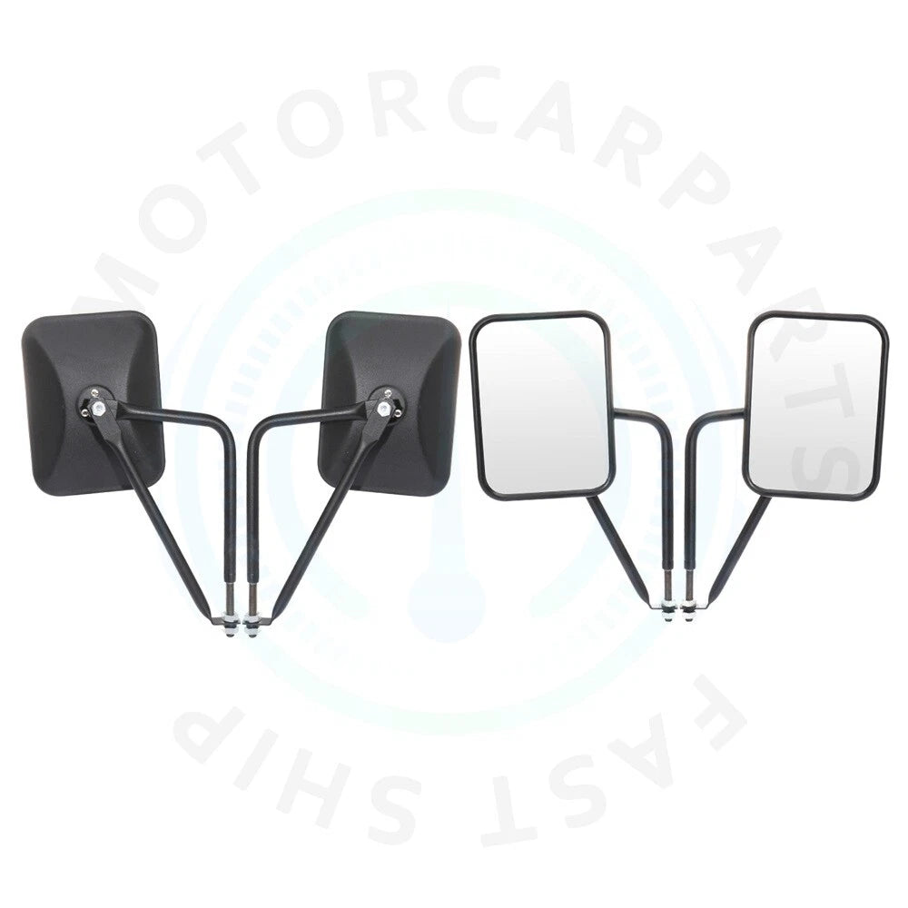 2X Side Mirrors for Jeep Wrangler JK JKU CJ YJ (1997–2017)