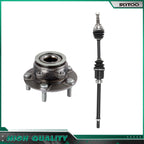 AWD Front RH CV Axle Shaft + Wheel Hub Bearing for Nissan Rogue (2008–2013)