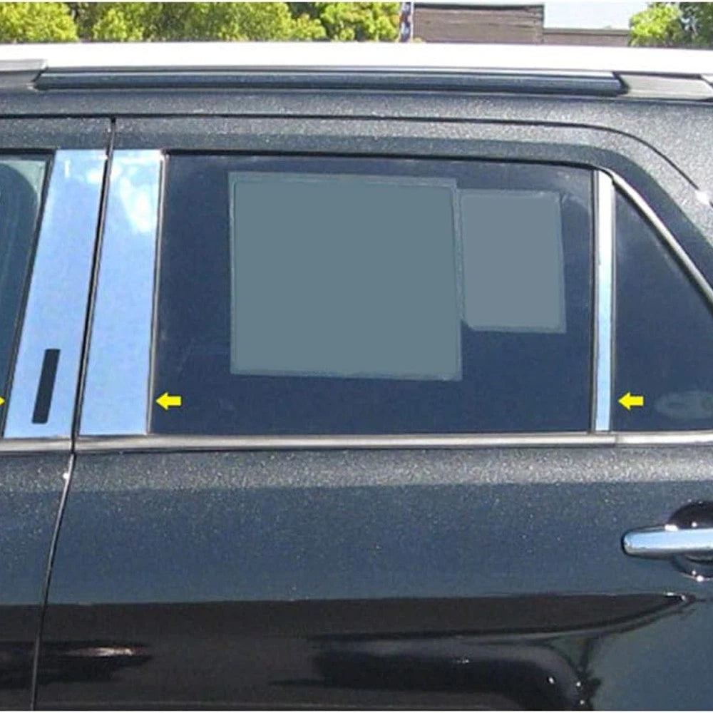 Luxury FX Chrome Pillar Post Set with Keyless Entry for Ford Explorer (2011–2019)