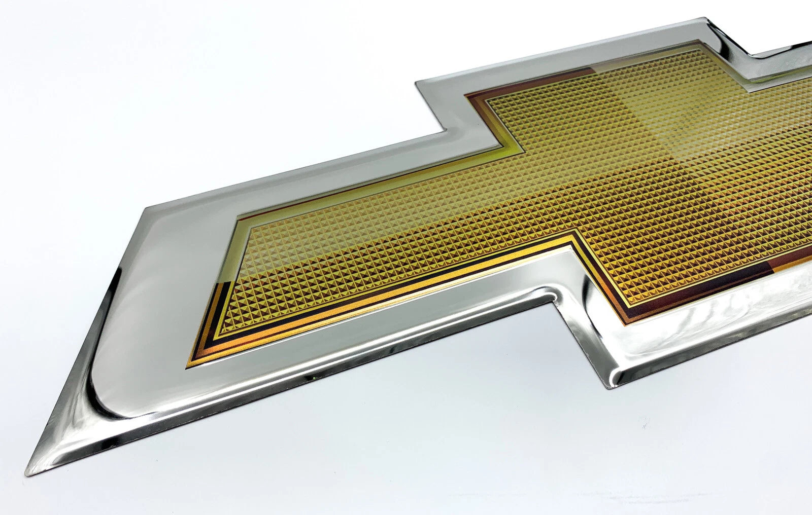 Metal Sign Gold Chevrolet Bowtie Logo Emblem Licensed for Chevrolet (1950–2026)