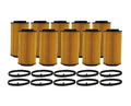 Set of 10 Wix 57187 Engine Oil Filters for (Metal Free)