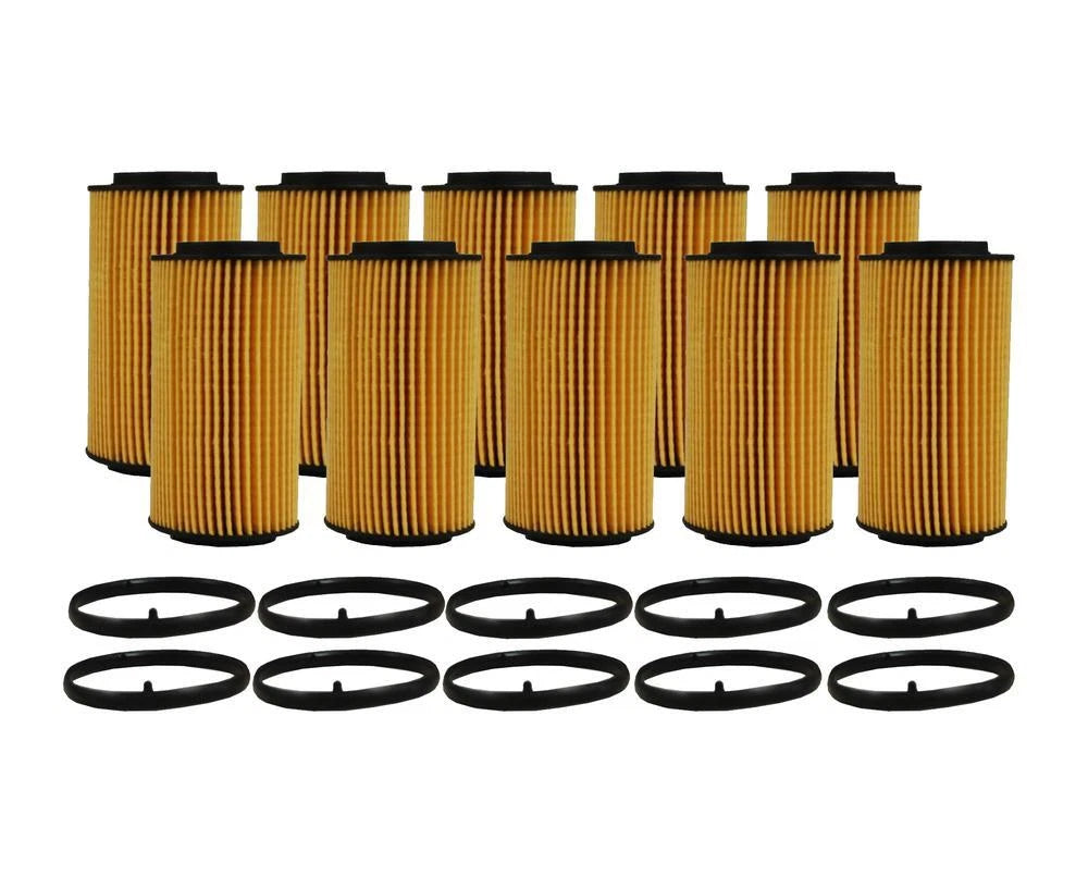 Set of 10 Wix 57187 Engine Oil Filters for (Metal Free)