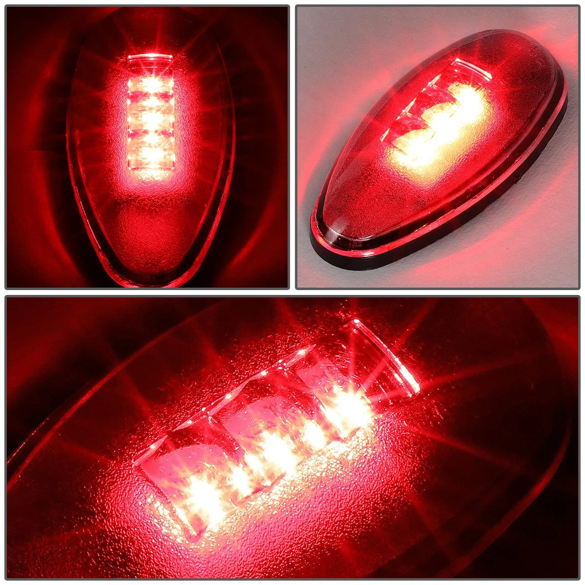 Set of 2 Clear Lens LED Dually Fender Lights for Chevy Silverado/GMC Sierra (2001–2014)