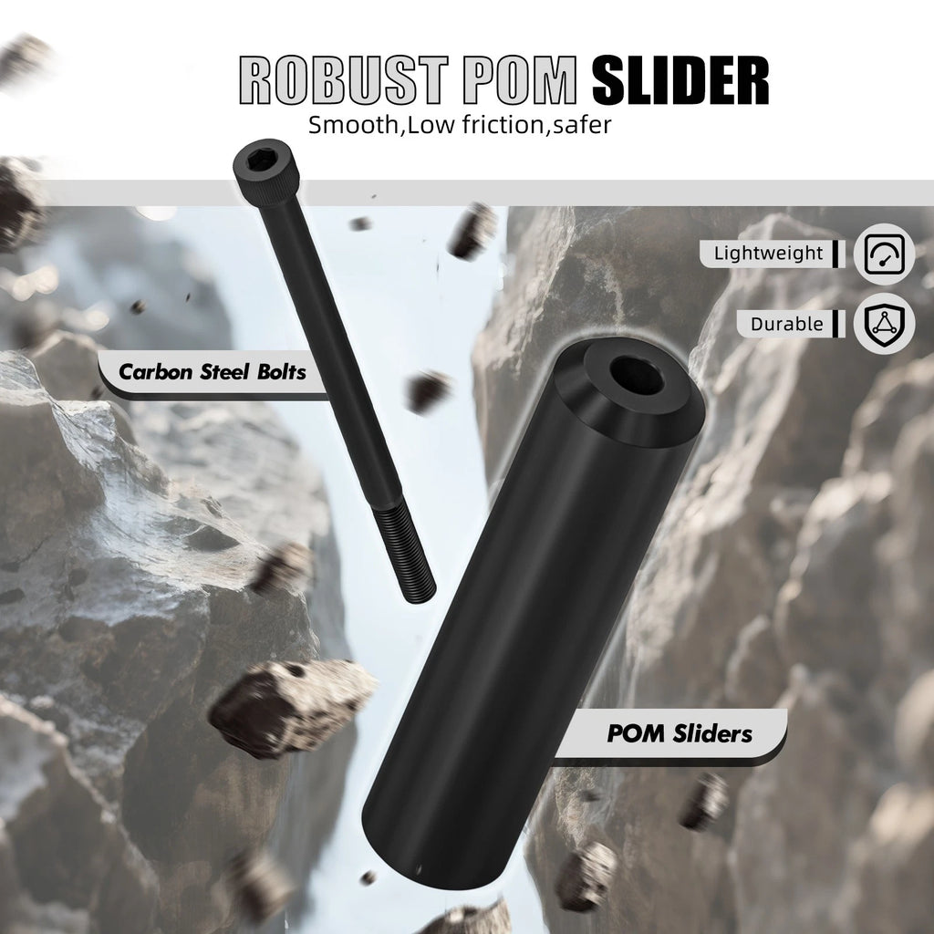 6.5" Upper Shock Mount Frame Sliders for Harley Sportster 883 Low (2005–2009)
