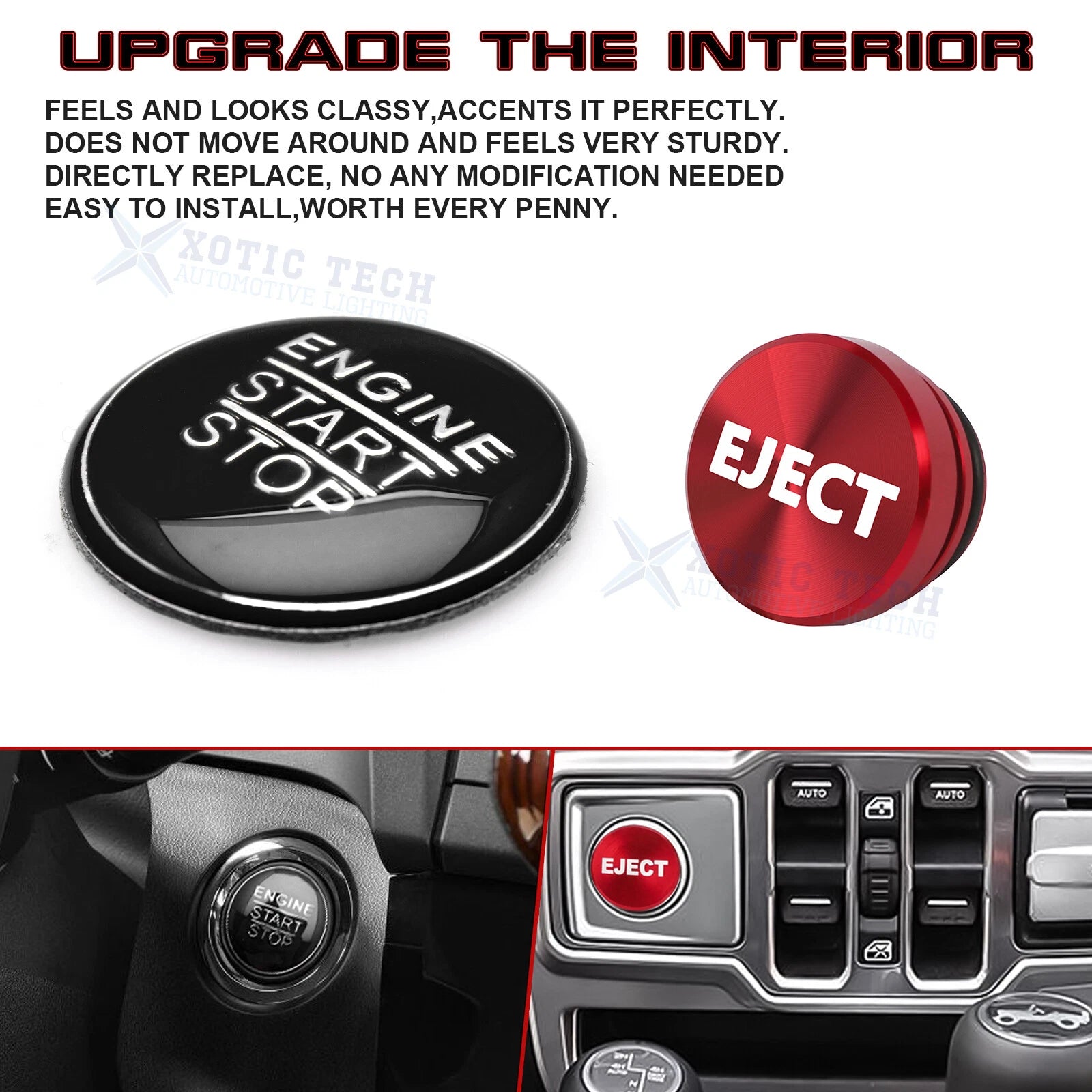 Red Cigarette Lighter Eject Button Trim for Lexus IS200t (2016-2017)