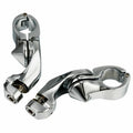 1 1/4" Adjustable Short Angle Highway Foot Pegs for Harley Touring