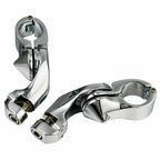 1 1/4" Adjustable Short Angle Highway Foot Pegs for Harley Touring