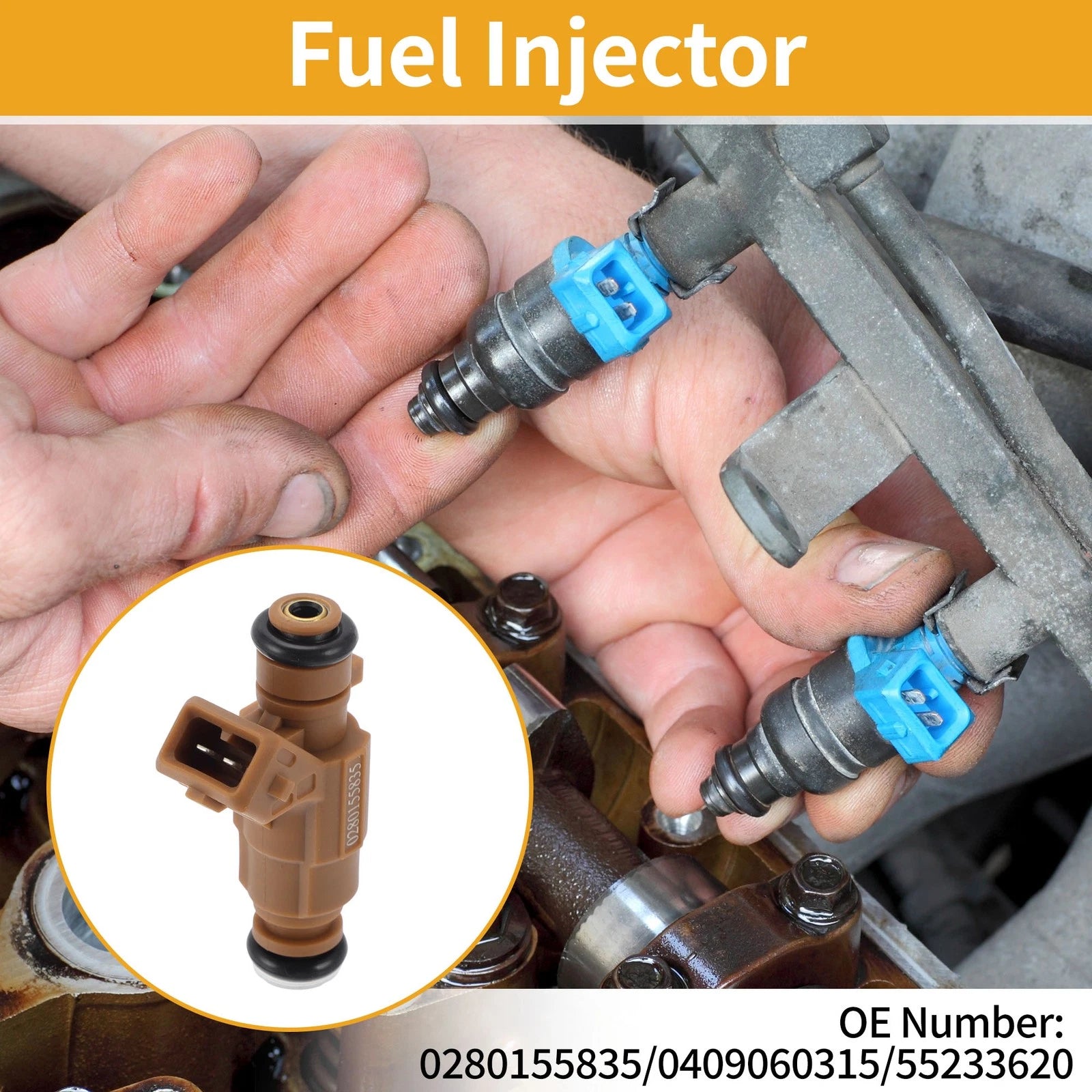 1 Pc Fuel Injector No. 0280155835/0409060315 for Volkswagen Kombi (1997–2005)