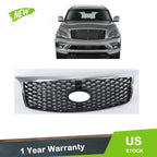 Front Center Mesh Grille for Infiniti QX80 (2015–2017)