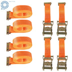 Set of 4 Heavy Duty E-Track Ratchet Straps 2" x 20'