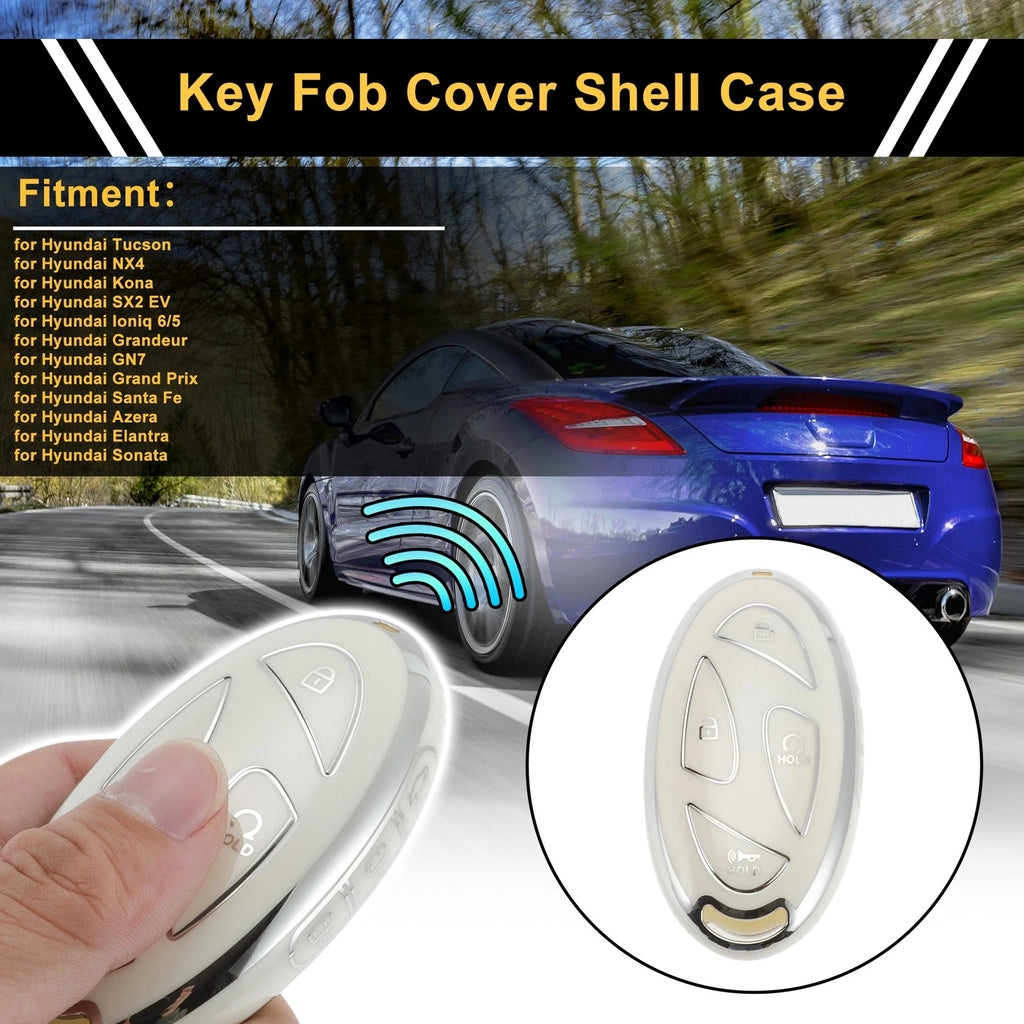 Key Case for Hyundai Tucson NX4, Kona SX2, Ioniq 6/5, Grandeur (7 Buttons)