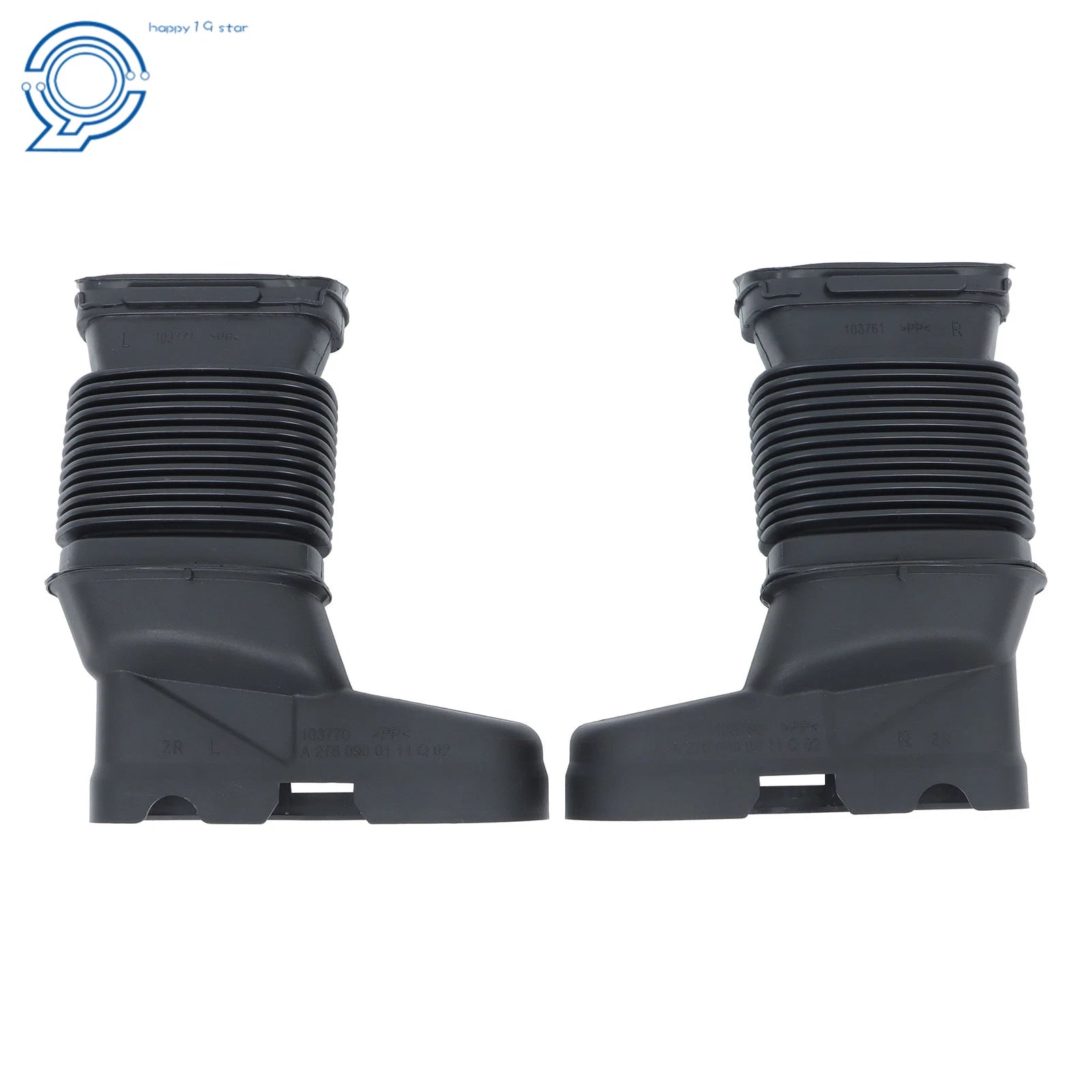 2X Air Intake Pipe Hose for Benz CLS320 CLS400 E320 E400 (2012–2018)