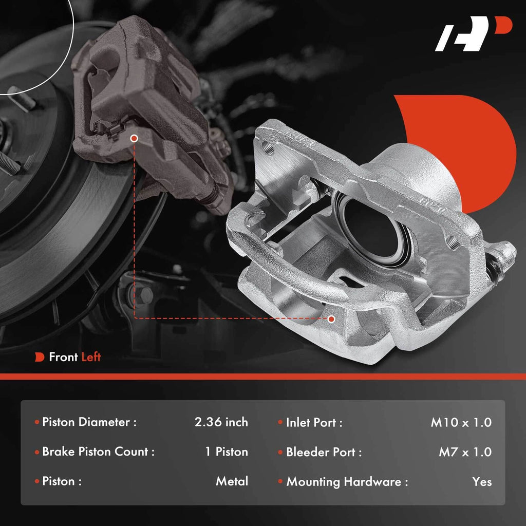 Front Left Brake Caliper with Bracket for Toyota Camry Avalon Lexus (2012-2018)