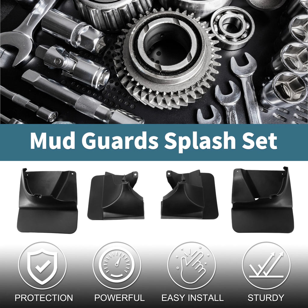 Set of 4 Mud Flaps Splash Guards for Toyota Land Cruiser Prado FJ120 (2003–2009)