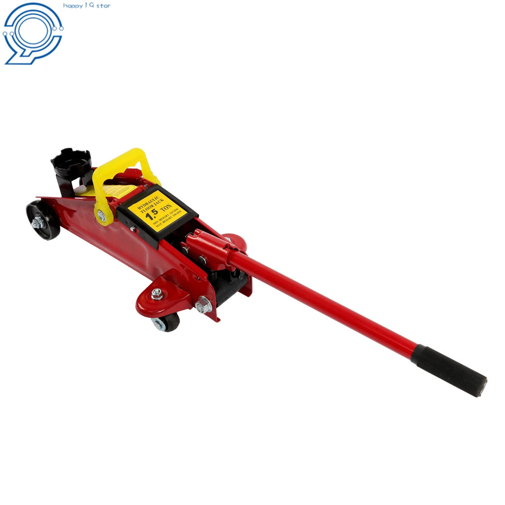 1.5 Ton Hydraulic Floor Jack with Carrying Case for Universal Use 