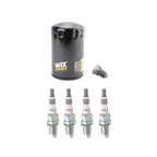 Wix Engine Oil Filter & NGK Iridium IX Spark Plugs Kit for A4 Quattro Jetta (2000–2006)