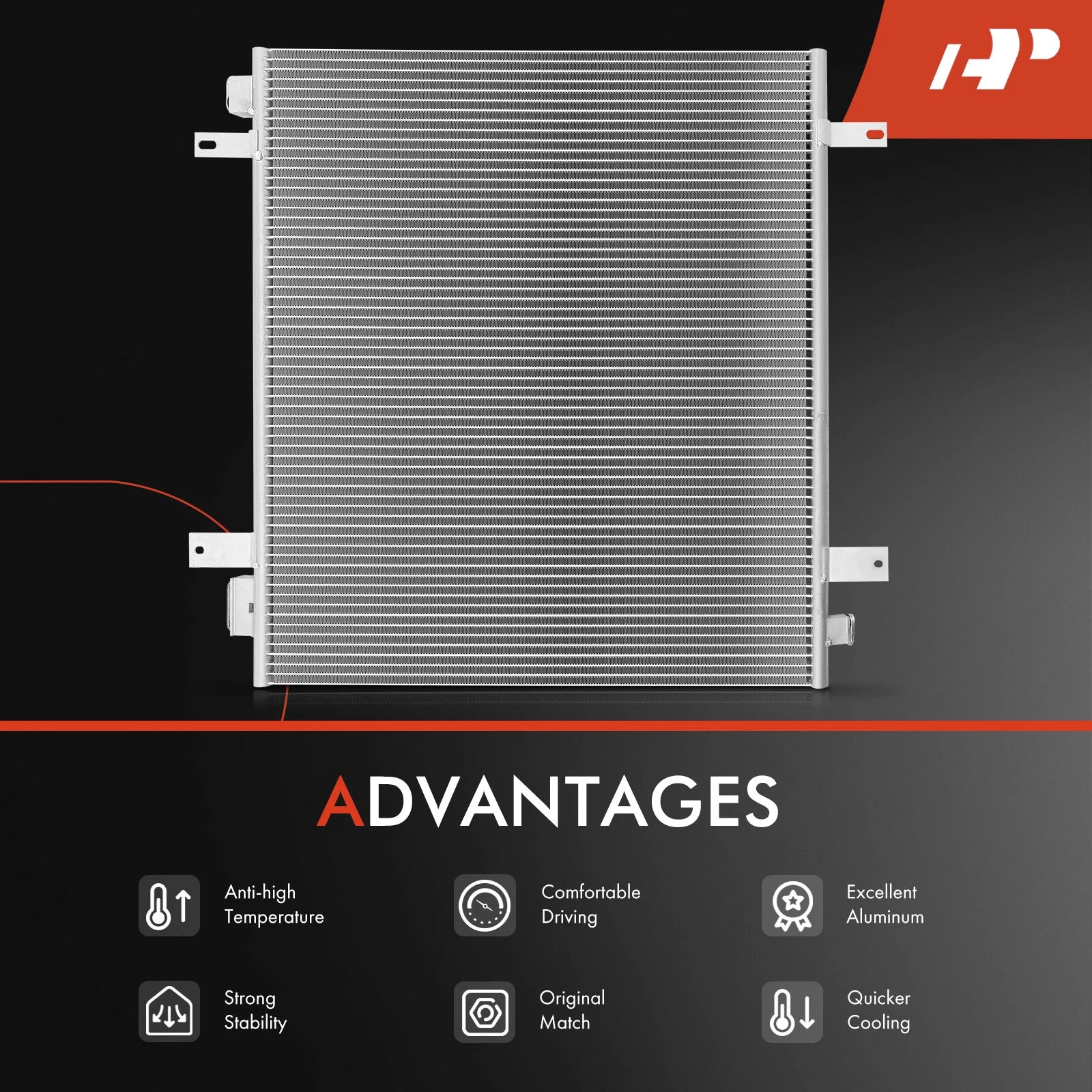 A/C Condenser with Bracket for Infiniti QX80 (2014-2020)
